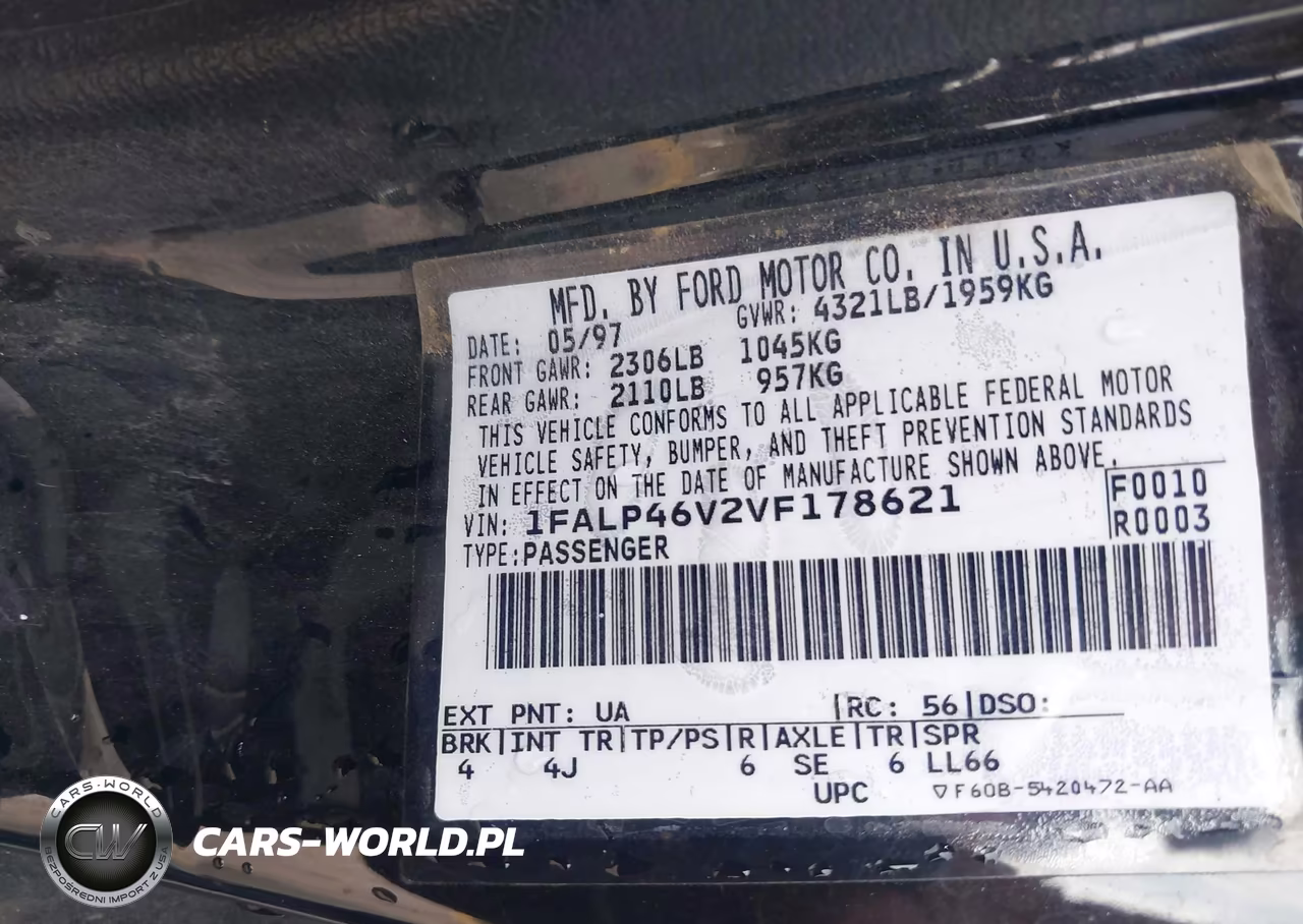 1997 Ford Mustang Cobra VIN:1FALP46V2VF178621 - 9