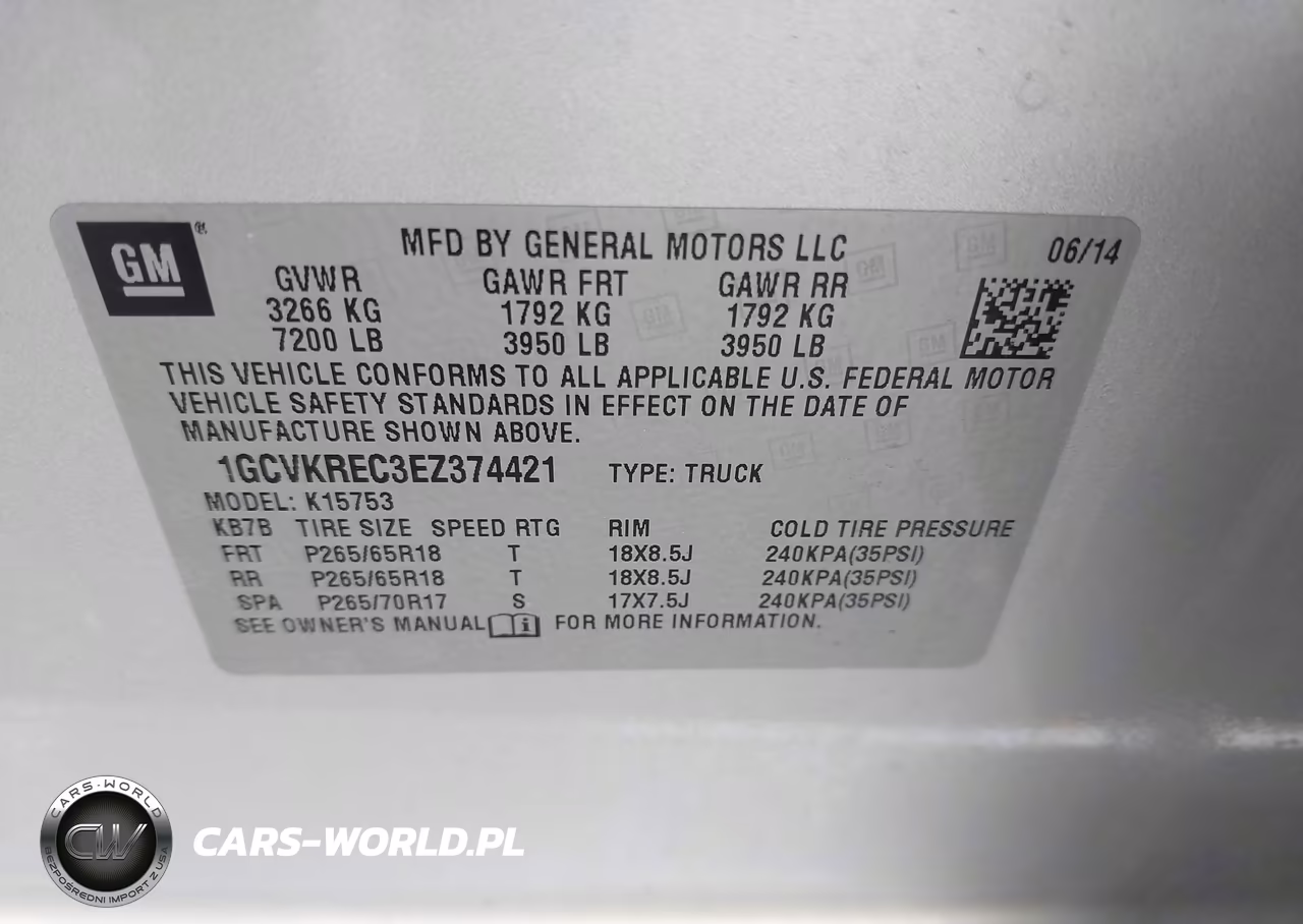 2014 Chevrolet Silverado 1500 2Lt VIN:1GCVKREC3EZ374421 - 9