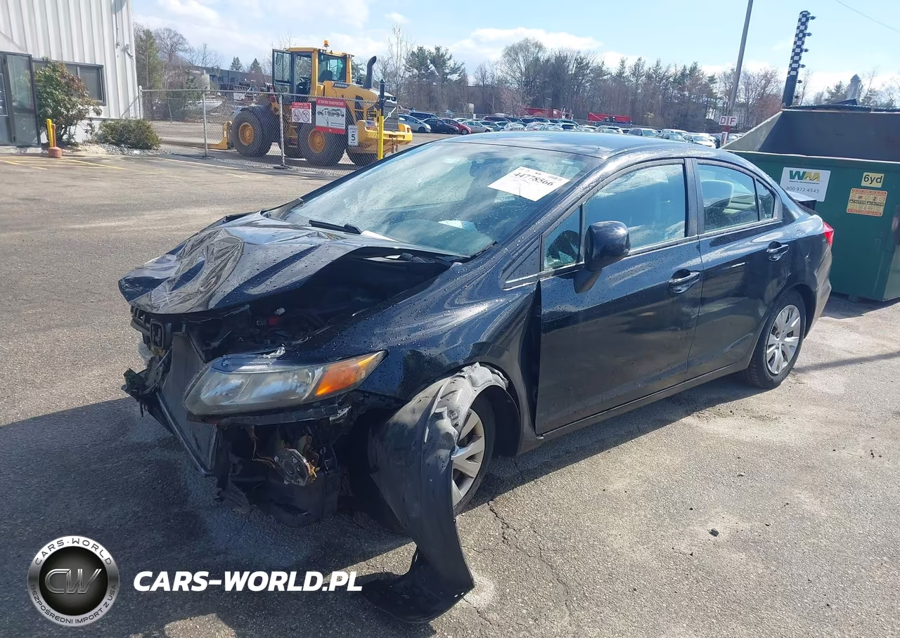 2012 Honda Civic Lx VIN:2HGFB2F50CH581102 - 2