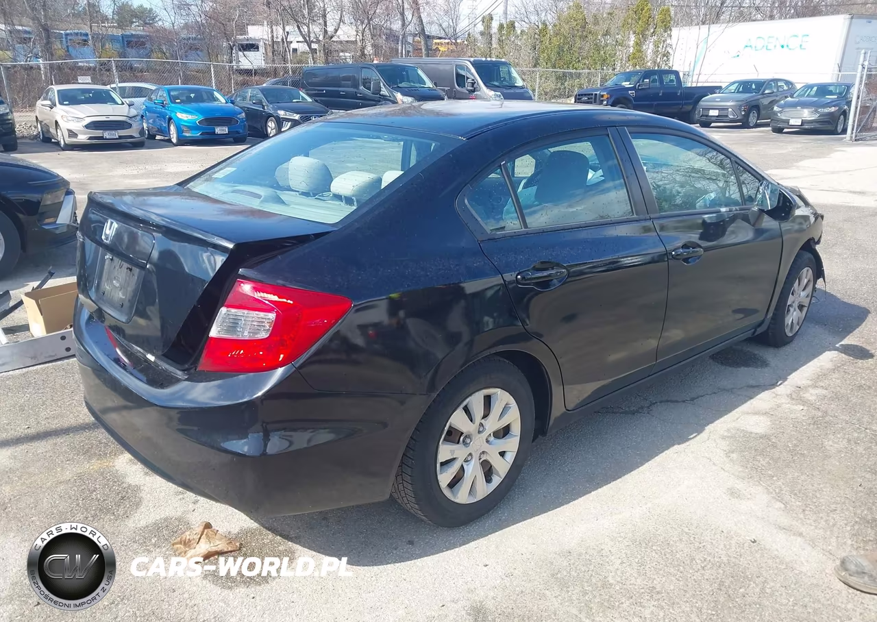 2012 Honda Civic Lx VIN:2HGFB2F50CH581102 - 4