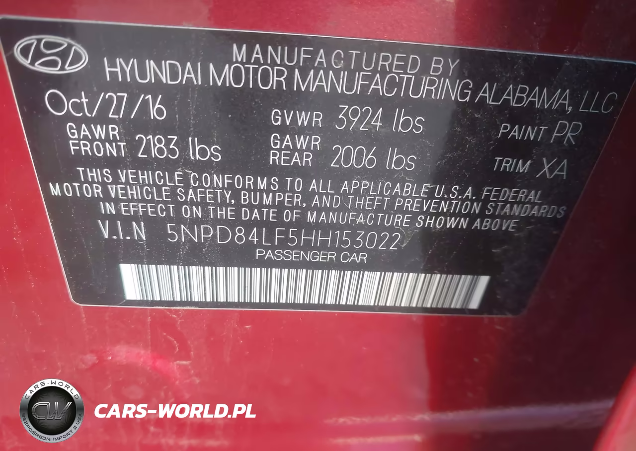 2017 Hyundai Elantra Se VIN:5NPD84LF5HH153022 - 9