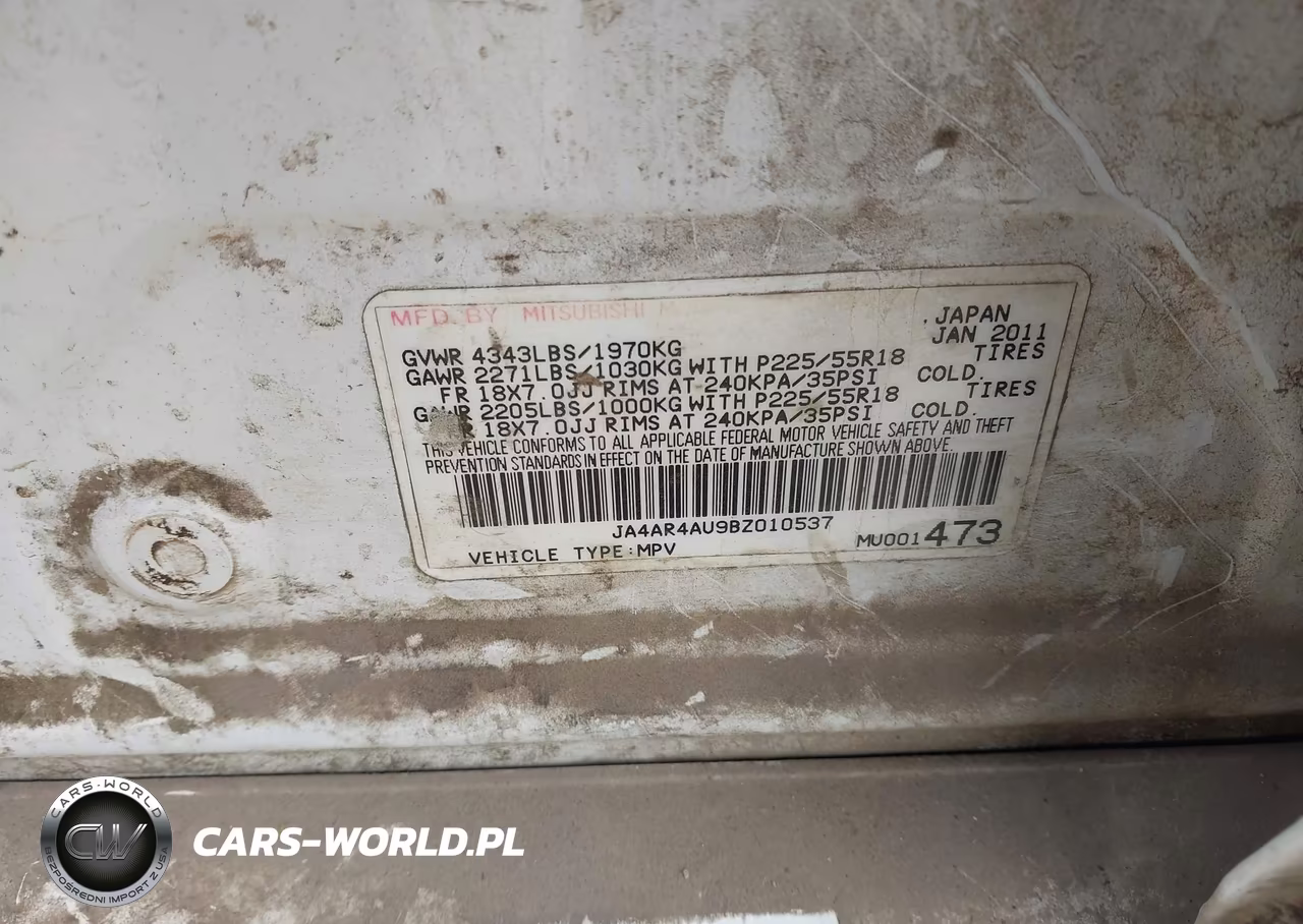 2011 Mitsubishi Outlander Sport Se VIN:JA4AR4AU9BZ010537 - 9