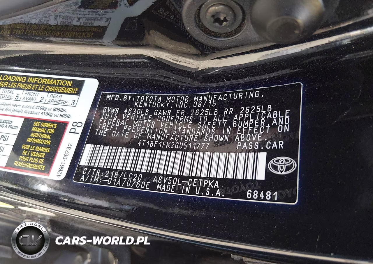 2016 Toyota Camry Xse VIN:4T1BF1FK2GU511777 - 9