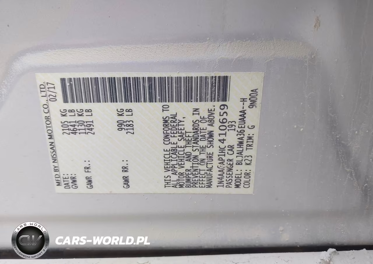 2017 Nissan Maxima 3.5 Platinum VIN:1N4AA6AP1HC410659 - 9