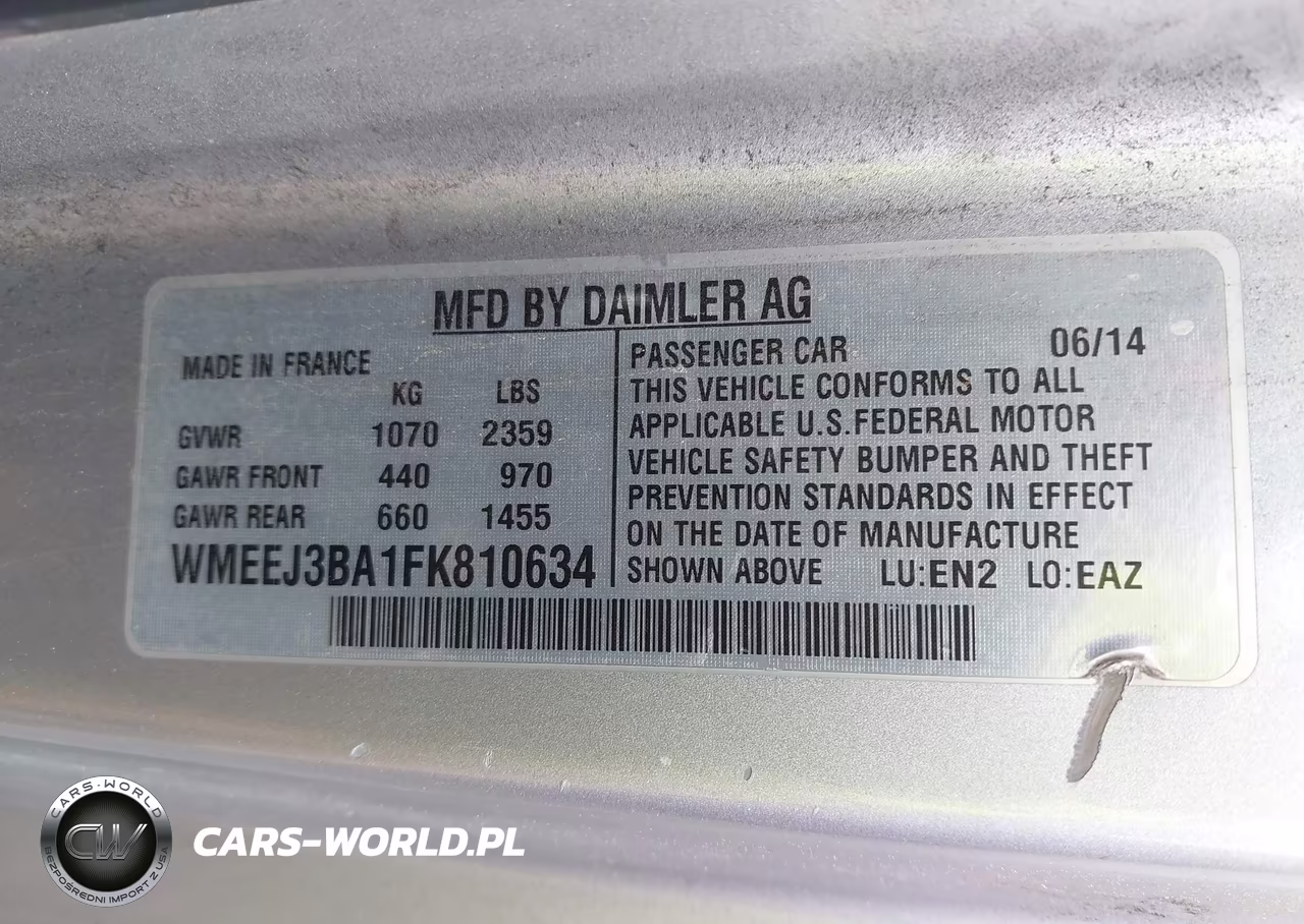 2015 Smart Fortwo Pure VIN:WMEEJ3BA1FK810634 - 9