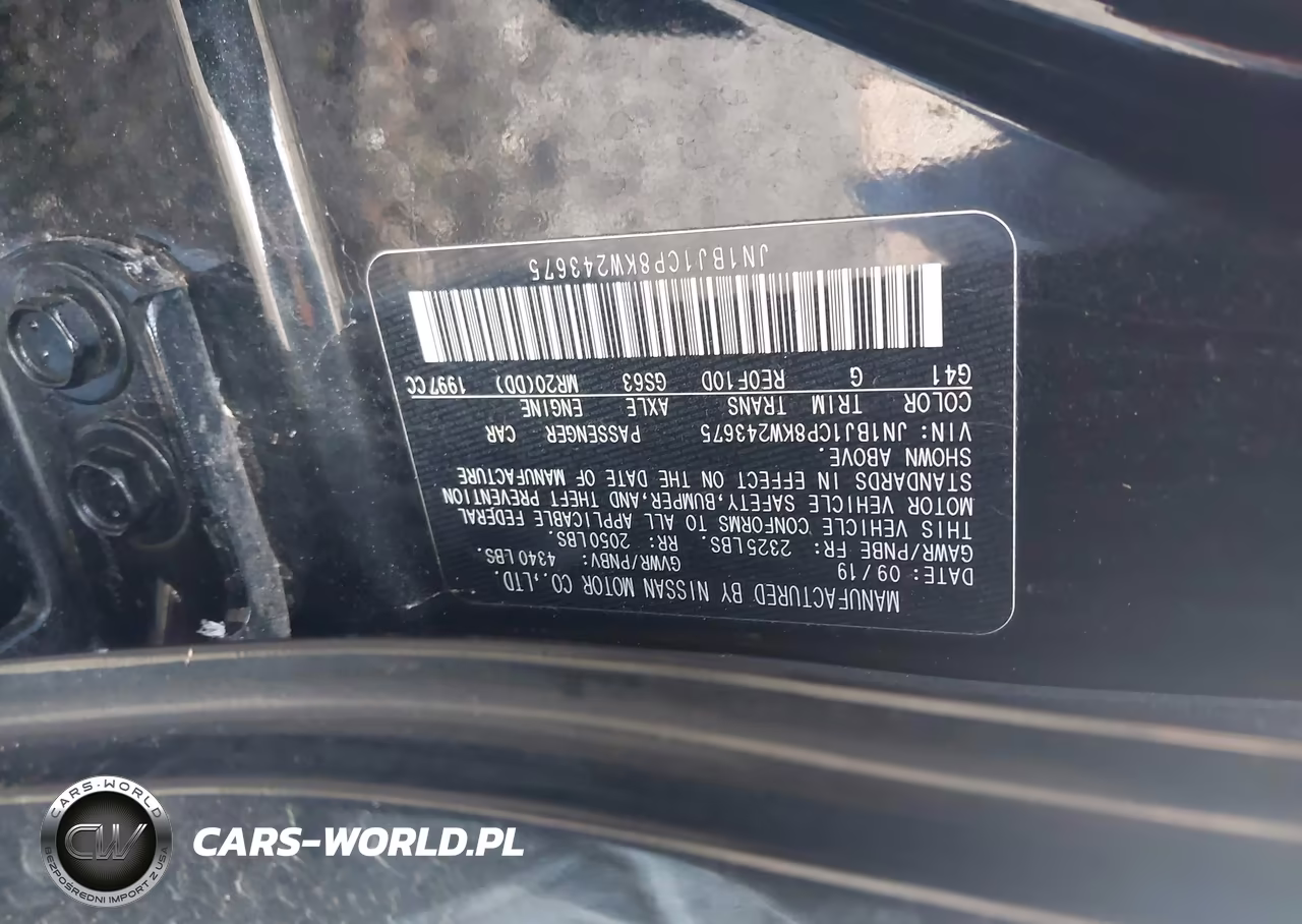 2019 Nissan Rogue Sport Sv VIN:JN1BJ1CP8KW243675 - 9