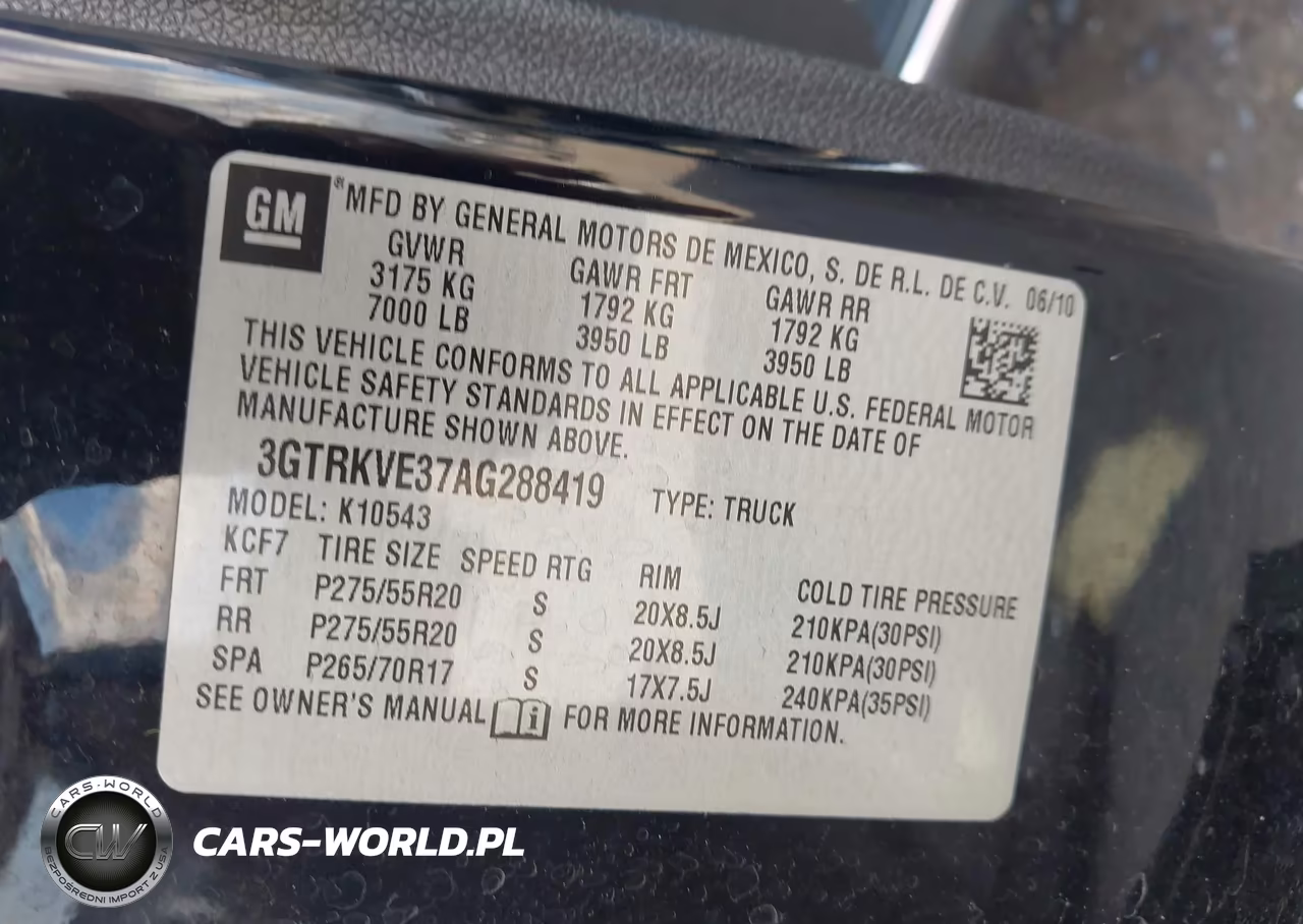 2010 GMC Sierra 1500 Sle VIN:3GTRKVE37AG288419 - 9