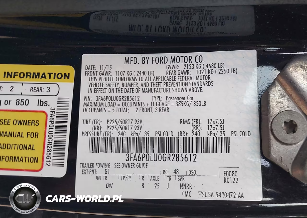 2016 Ford Fusion Hybrid Se VIN:3FA6P0LU0GR285612 - 9
