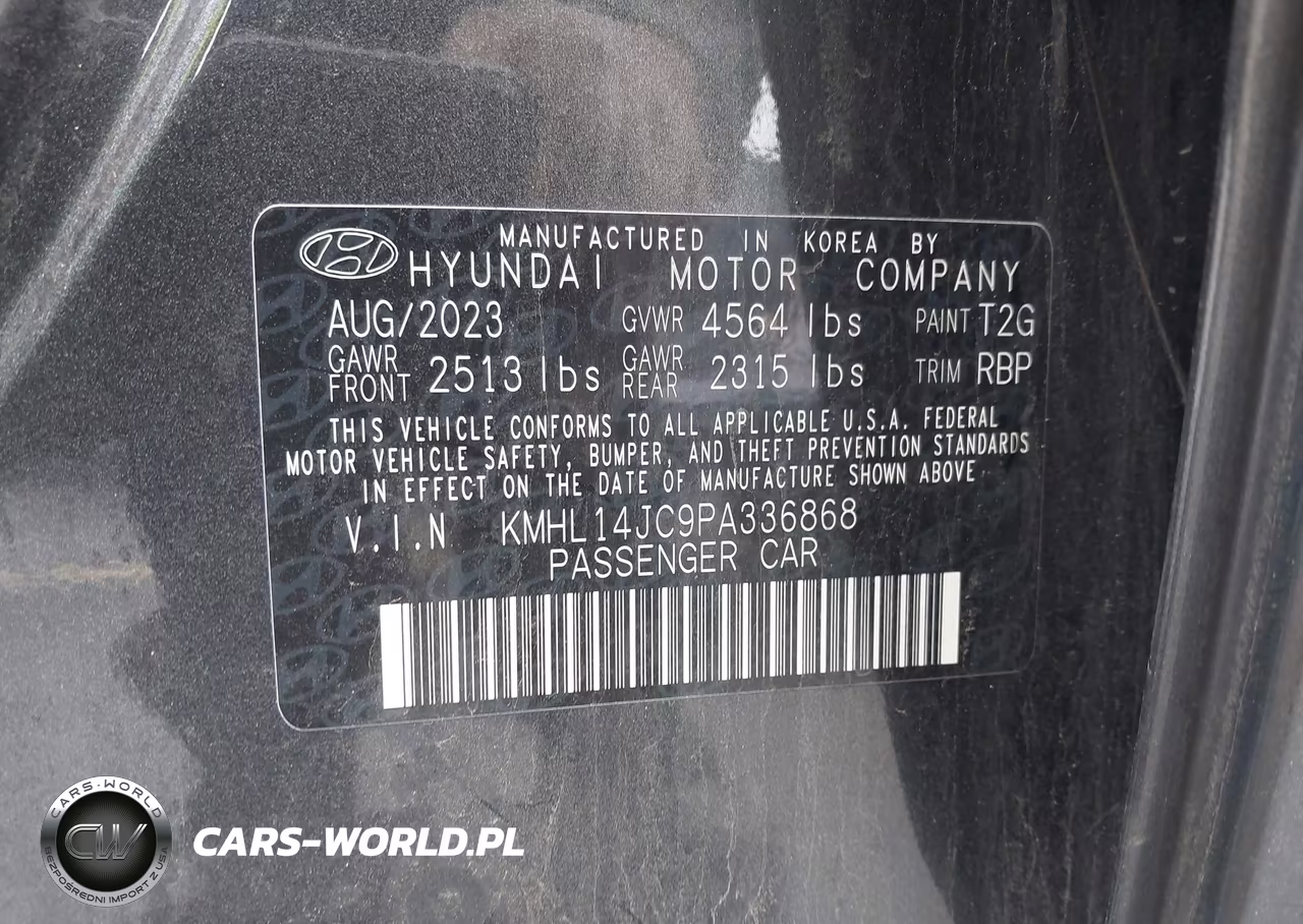 2023 Hyundai Sonata N Line VIN:KMHL14JC9PA336868 - 9