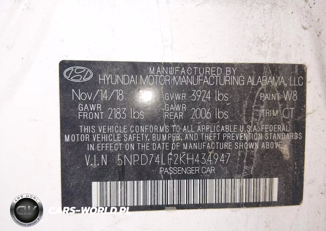 2019 Hyundai Elantra Se VIN:5NPD74LF2KH434947 - 9