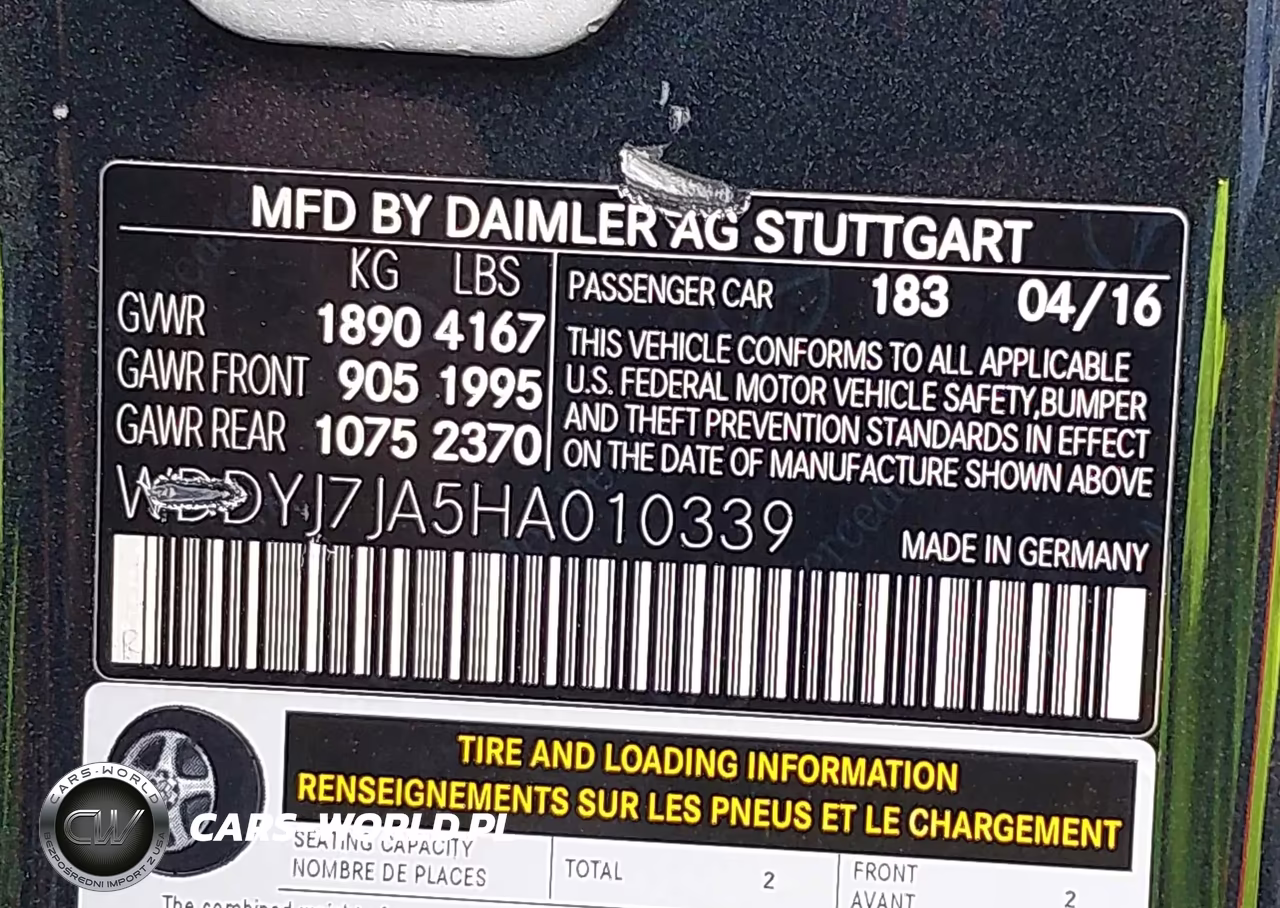2017 Mercedes-Benz Amg Gt S VIN:WDDYJ7JA5HA010339 - 17