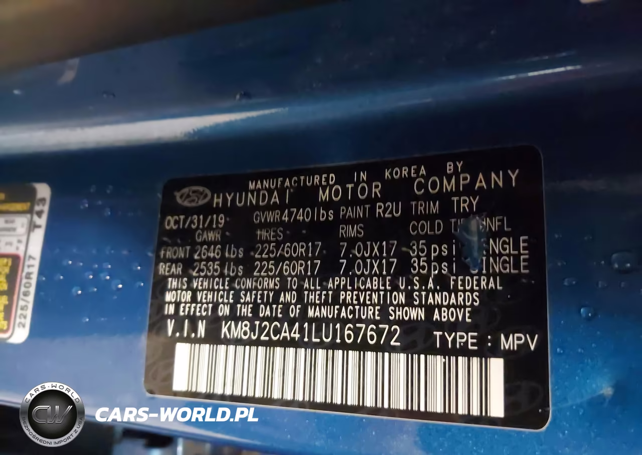 2020 Hyundai Tucson Se VIN:KM8J2CA41LU167672 - 9