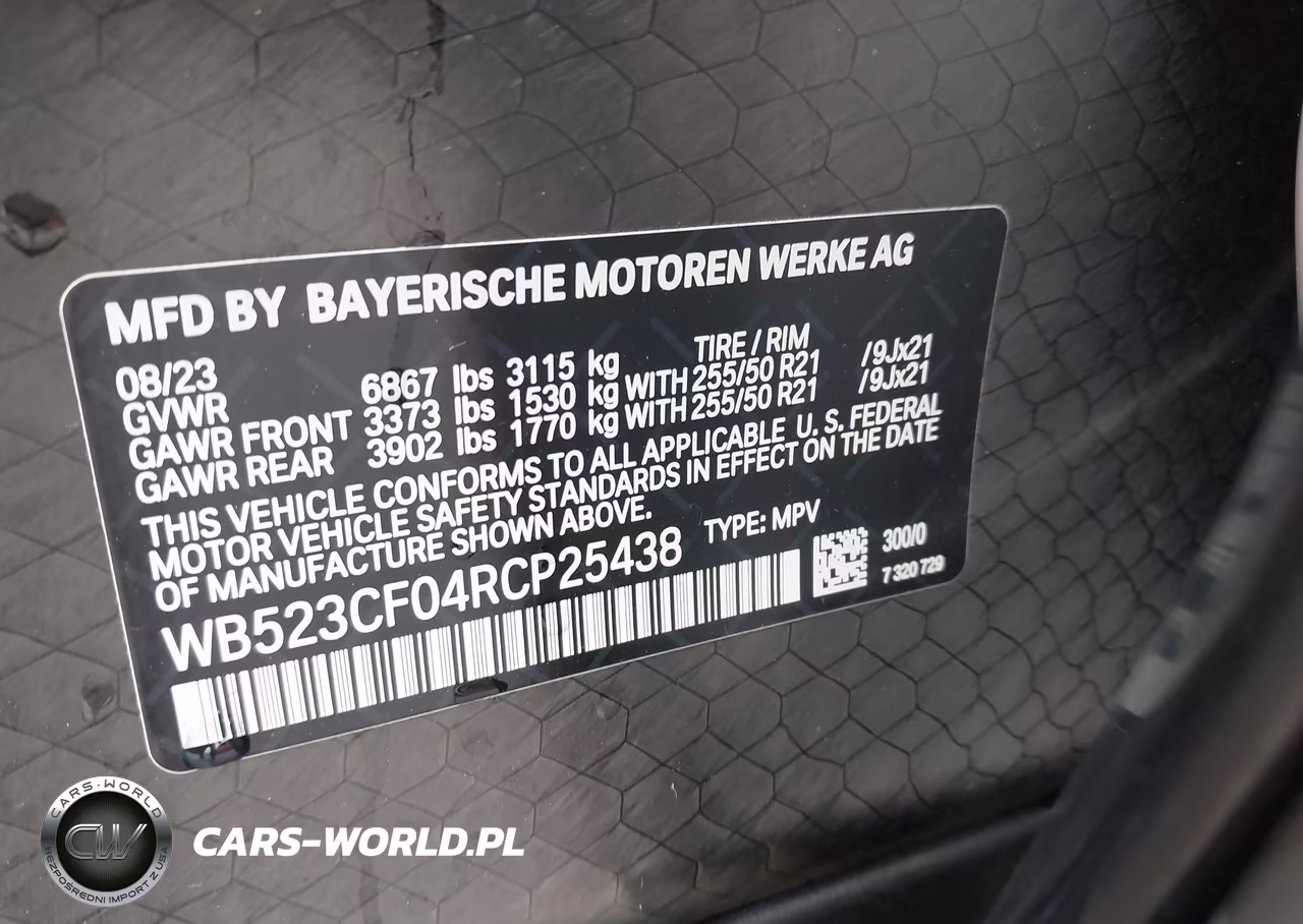 2024 BMW Ix xDrive50 VIN:WB523CF04RCP25438 - 9