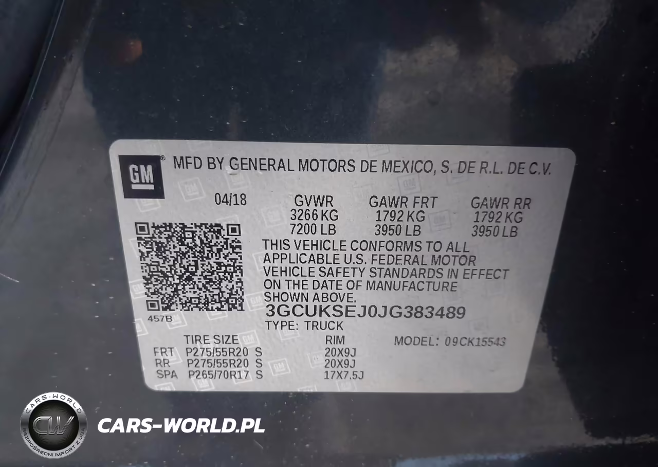 2018 Chevrolet Silverado 1500 2Lz VIN:3GCUKSEJ0JG383489 - 9