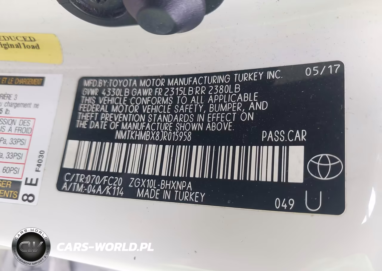 2018 Toyota C-Hr Xle VIN:NMTKHMBX8JR015958 - 9
