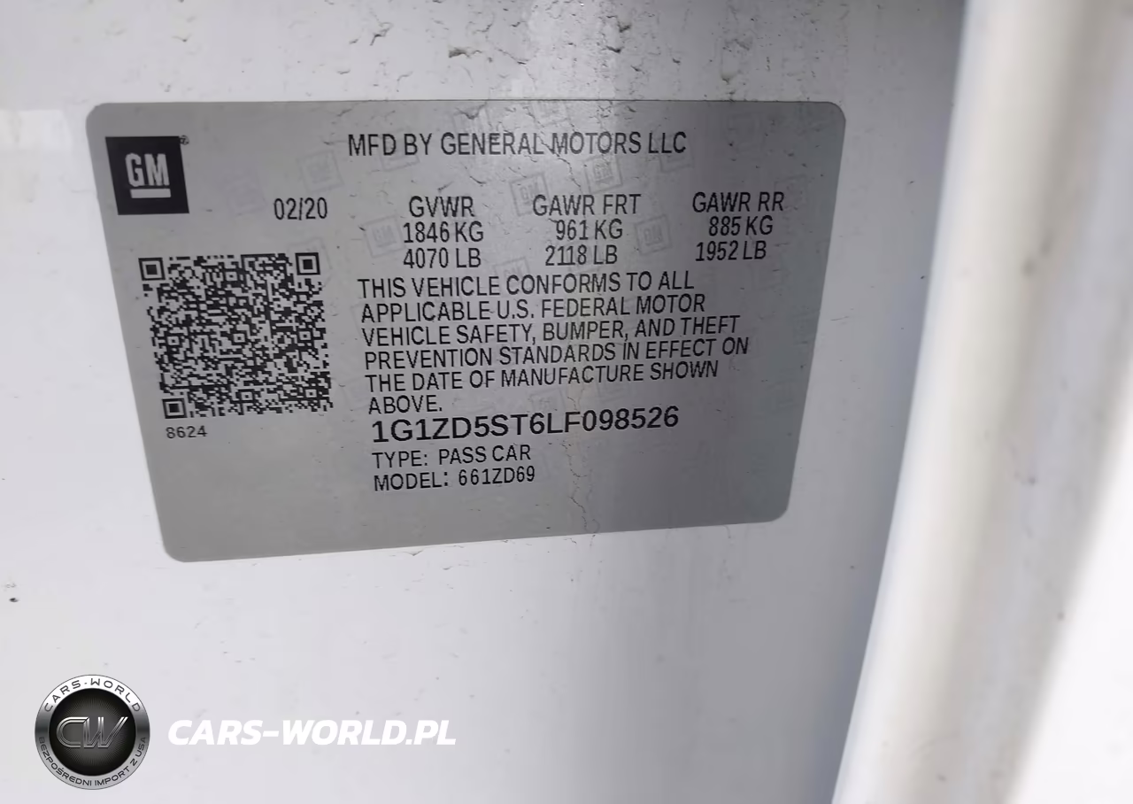 2020 Chevrolet Malibu Fwd Lt VIN:1G1ZD5ST6LF098526 - 9