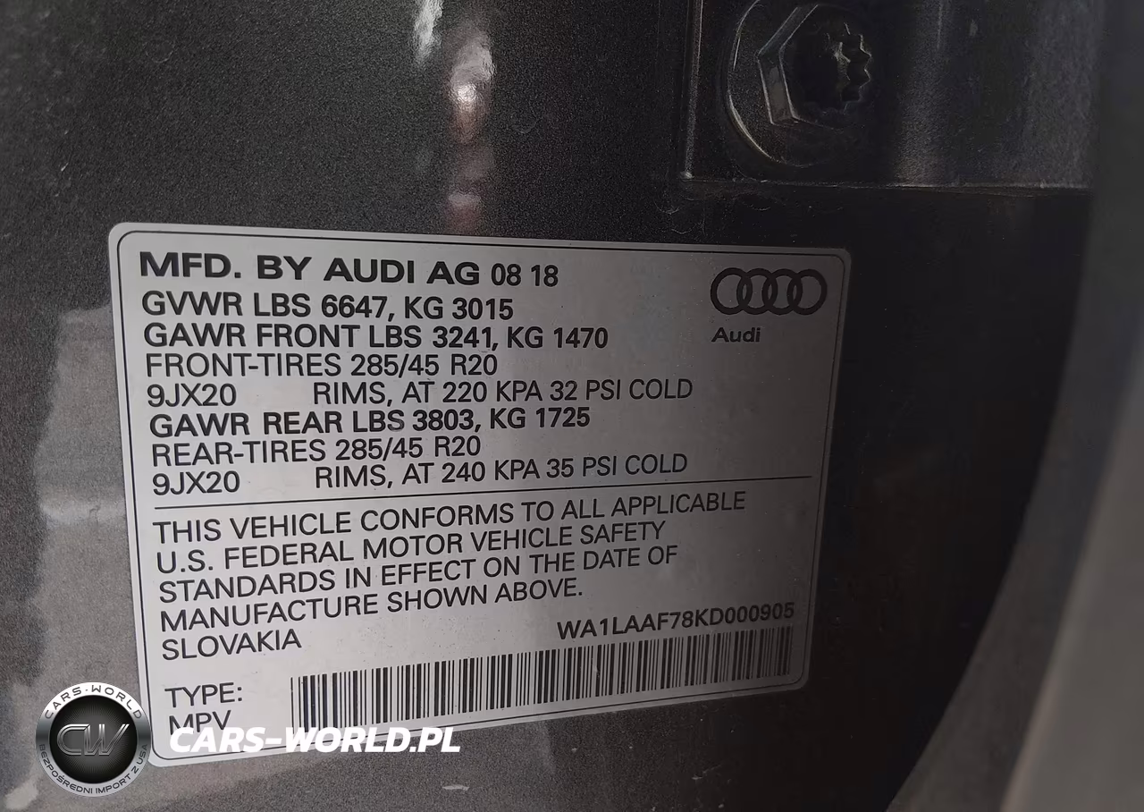 2019 Audi Q7 55 Premium VIN:WA1LAAF78KD000905 - 9