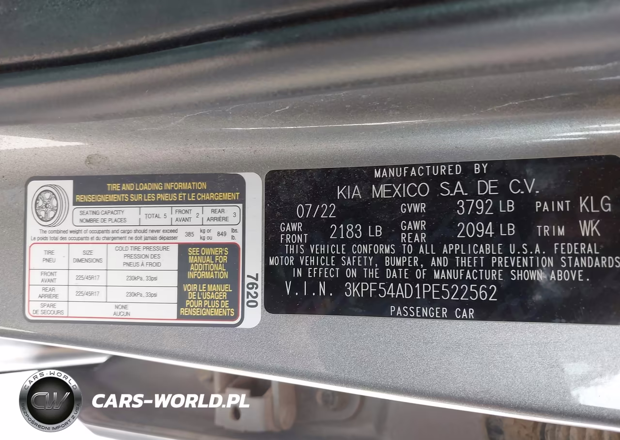 2023 Kia Forte Gt-Line VIN:3KPF54AD1PE522562 - 9