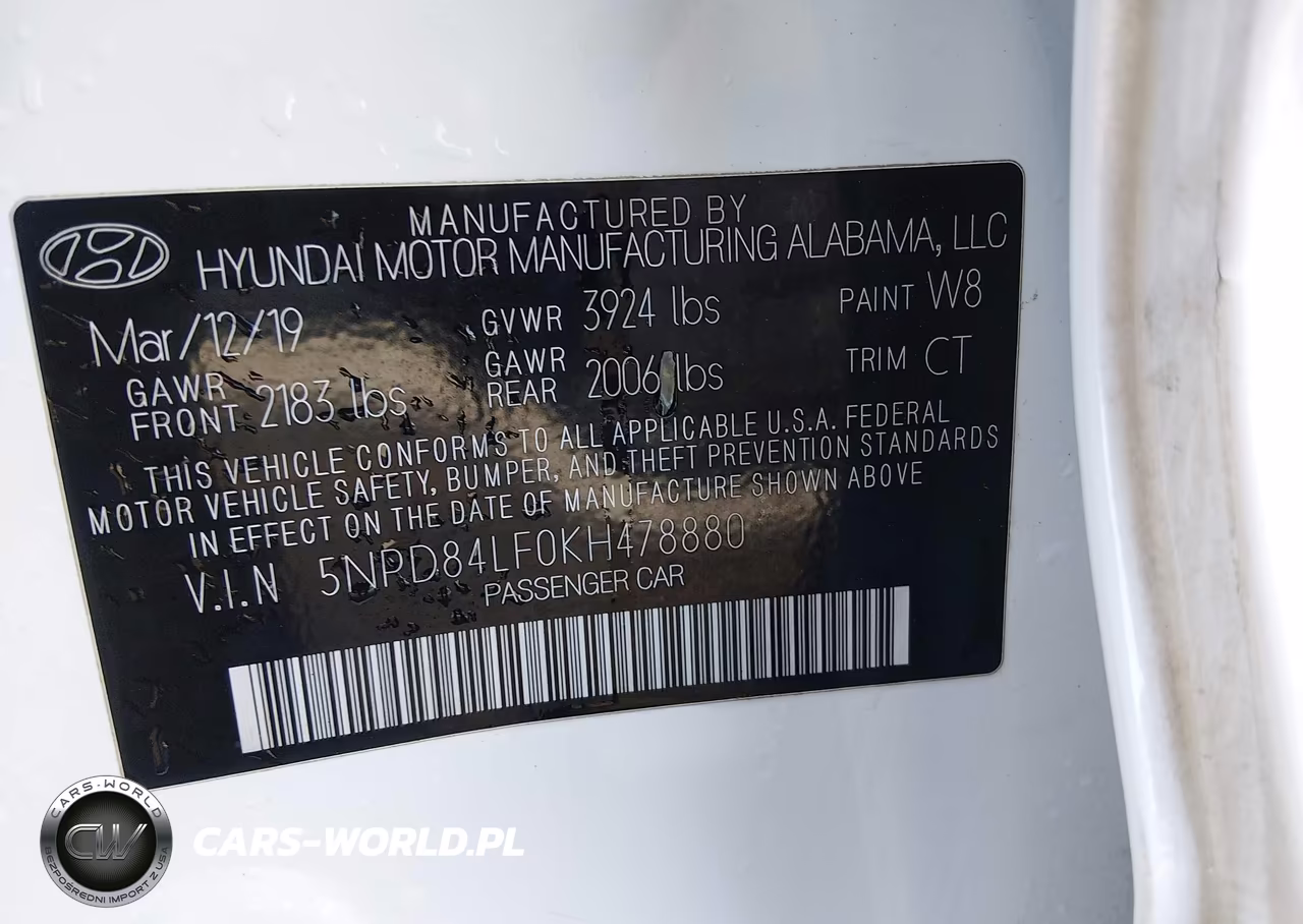 2019 Hyundai Elantra Sel VIN:5NPD84LF0KH478880 - 9