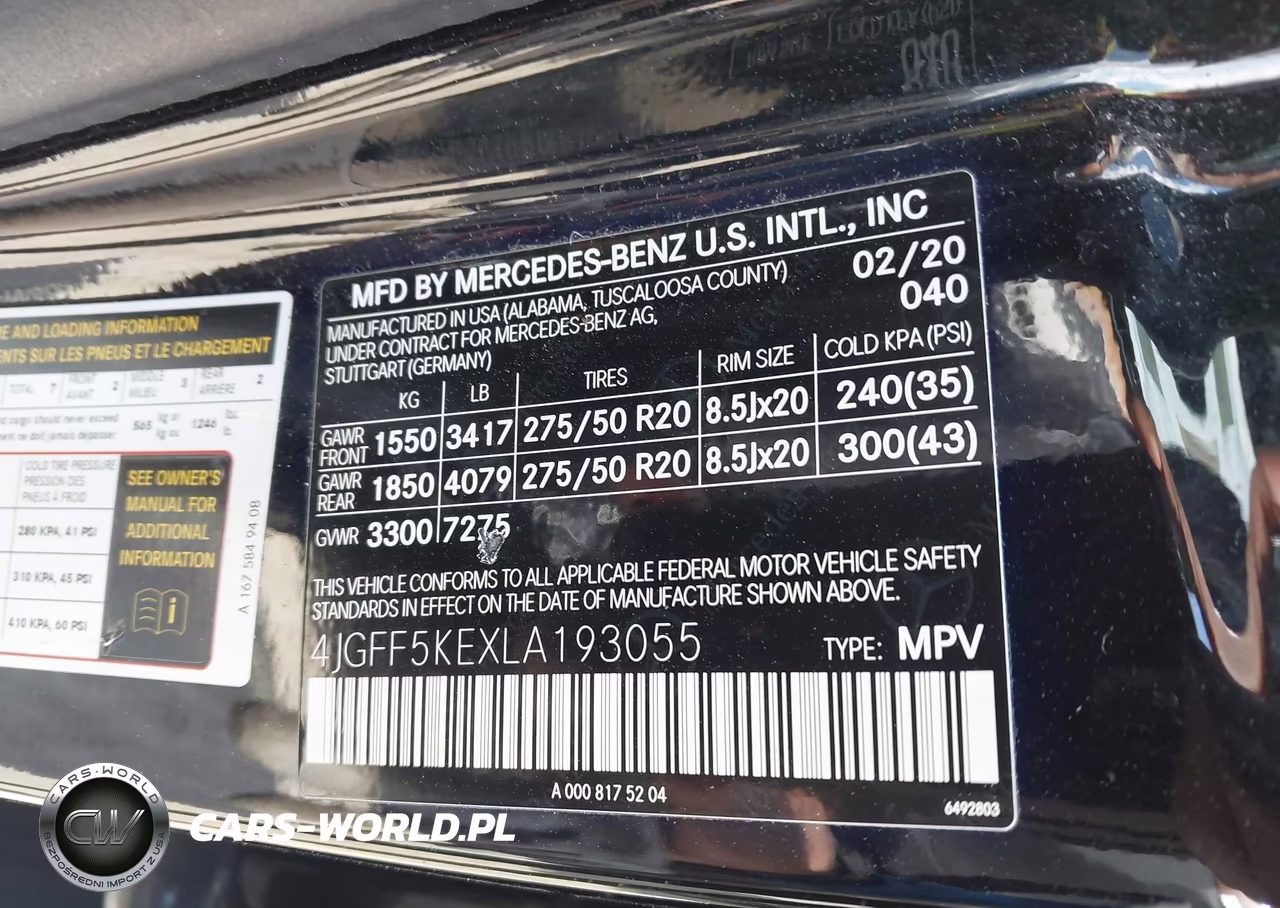 2020 Mercedes-Benz Gls 450 4Matic VIN:4JGFF5KEXLA193055 - 9