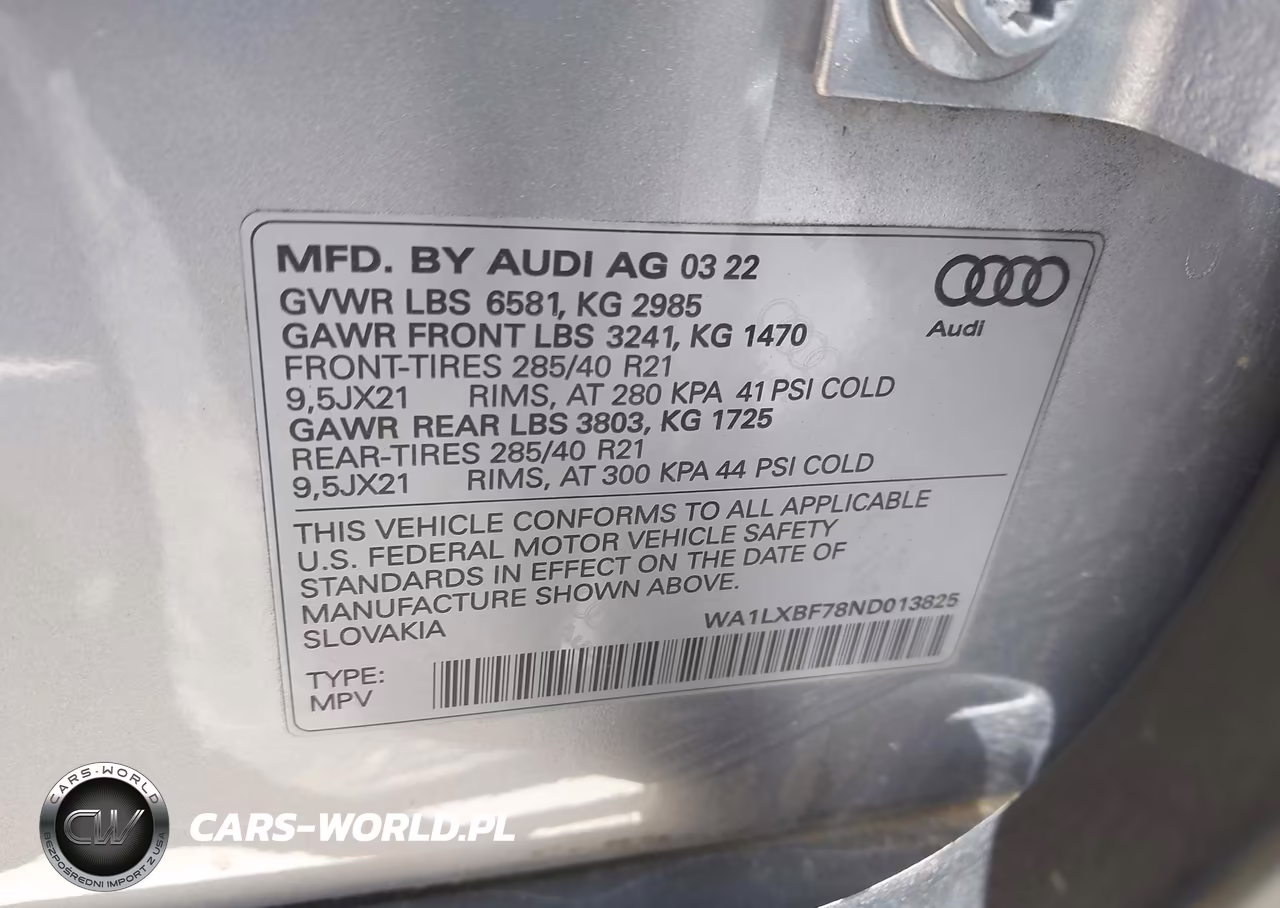 2022 Audi Q7 Premium Plus 55 Tfsi Quattro Tiptronic VIN:WA1LXBF78ND013825 - 9
