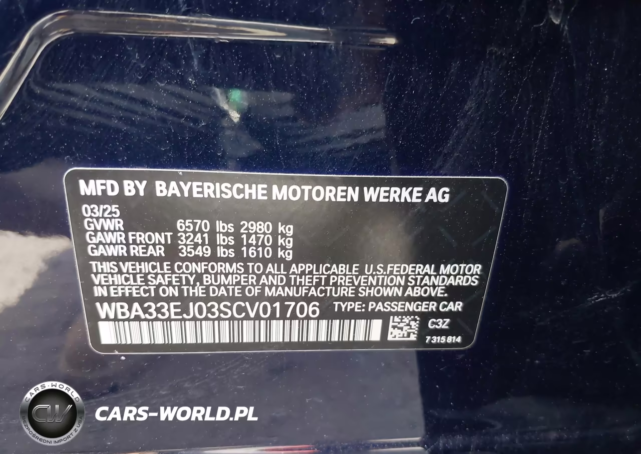 2025 BMW 760I xDrive VIN:WBA33EJ03SCV01706 - 9