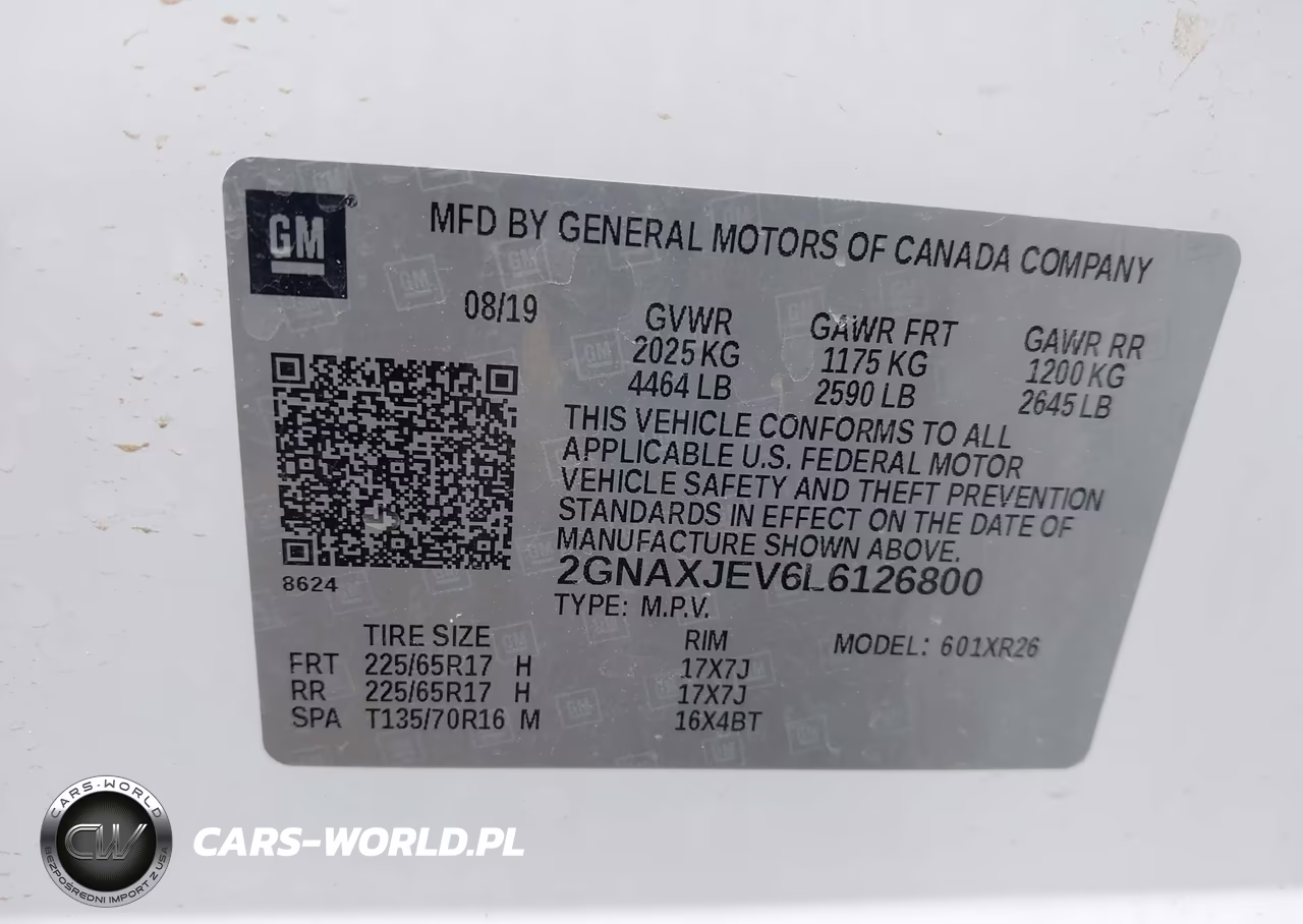 2020 Chevrolet Equinox Fwd 2Fl VIN:2GNAXJEV6L6126800 - 9