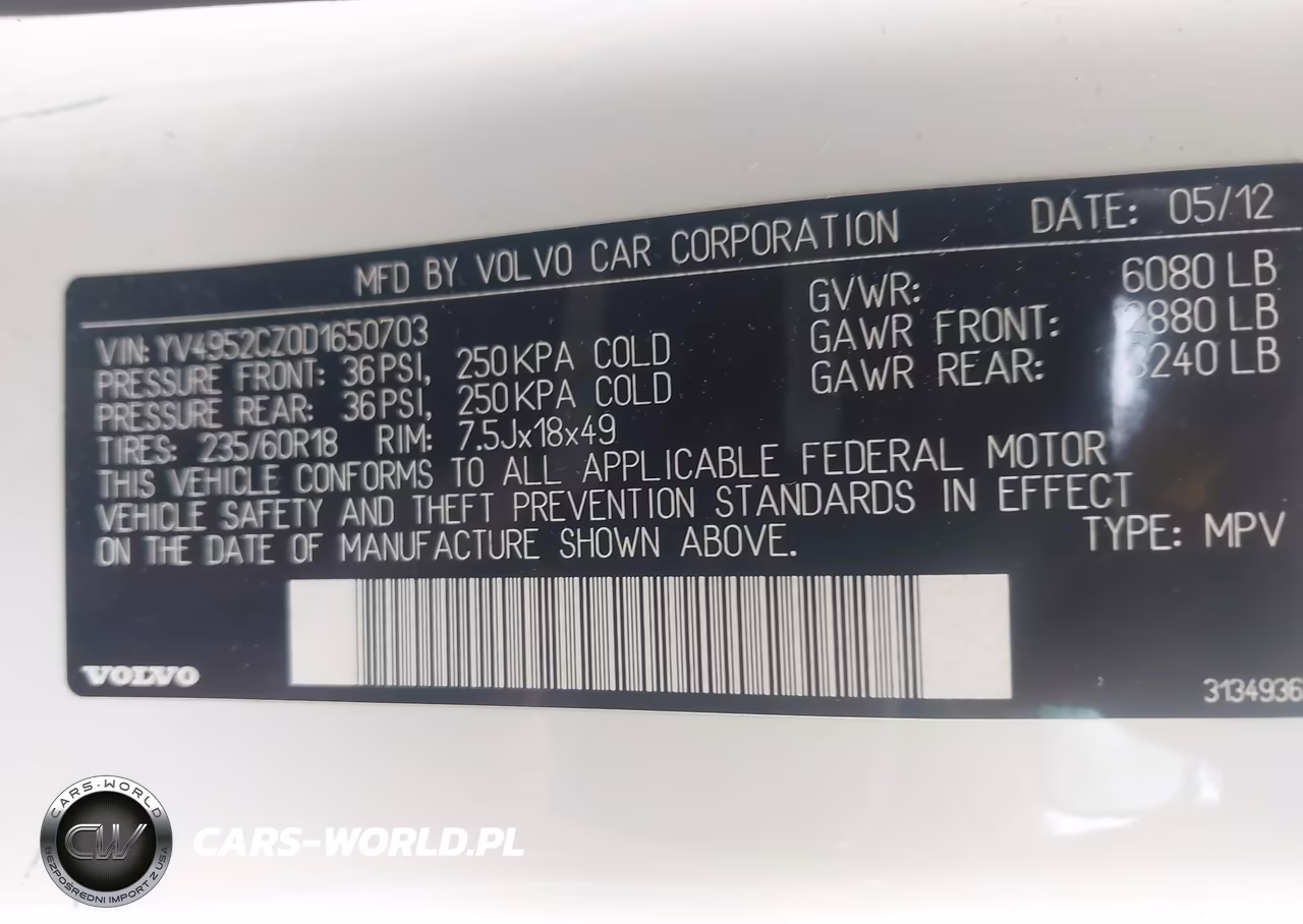 2013 Volvo Xc90 3.2-3.2 Platinum-3.2 Premier Plus VIN:YV4952CZ0D1650703 - 9