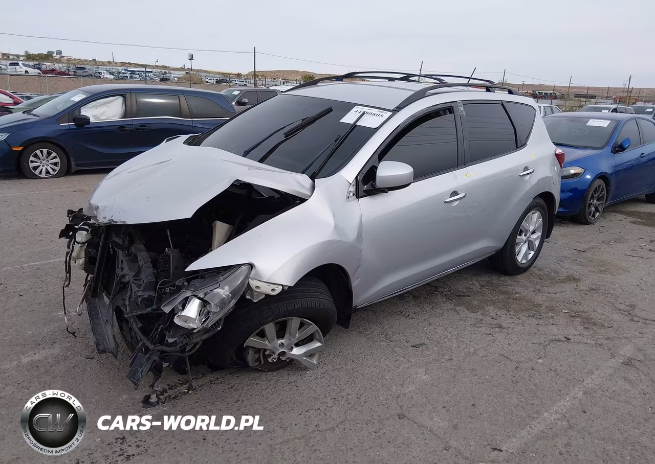 2013 Nissan Murano Sv VIN:JN8AZ1MW4DW308293 - 2