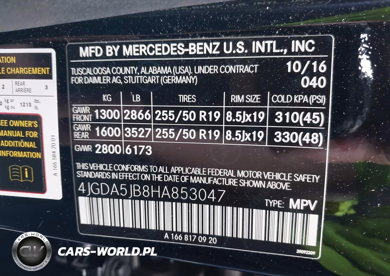 2017 Mercedes-Benz Gle 350 VIN:4JGDA5JB8HA853047 - 9