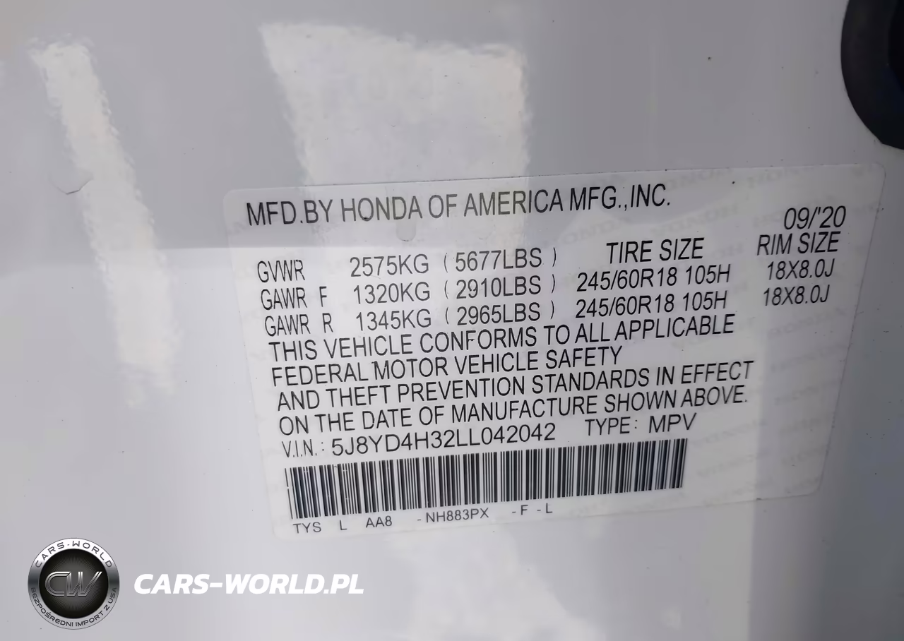 2020 Acura Mdx Standard VIN:5J8YD4H32LL042042 - 9