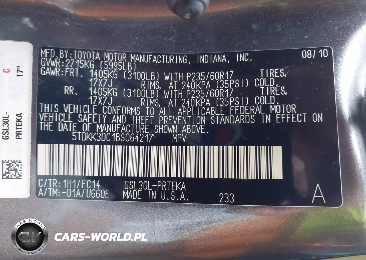 2011 Toyota Sienna Le V6-Le V6 Auto Access Seat VIN:5TDKK3DC1BS064217 - 9