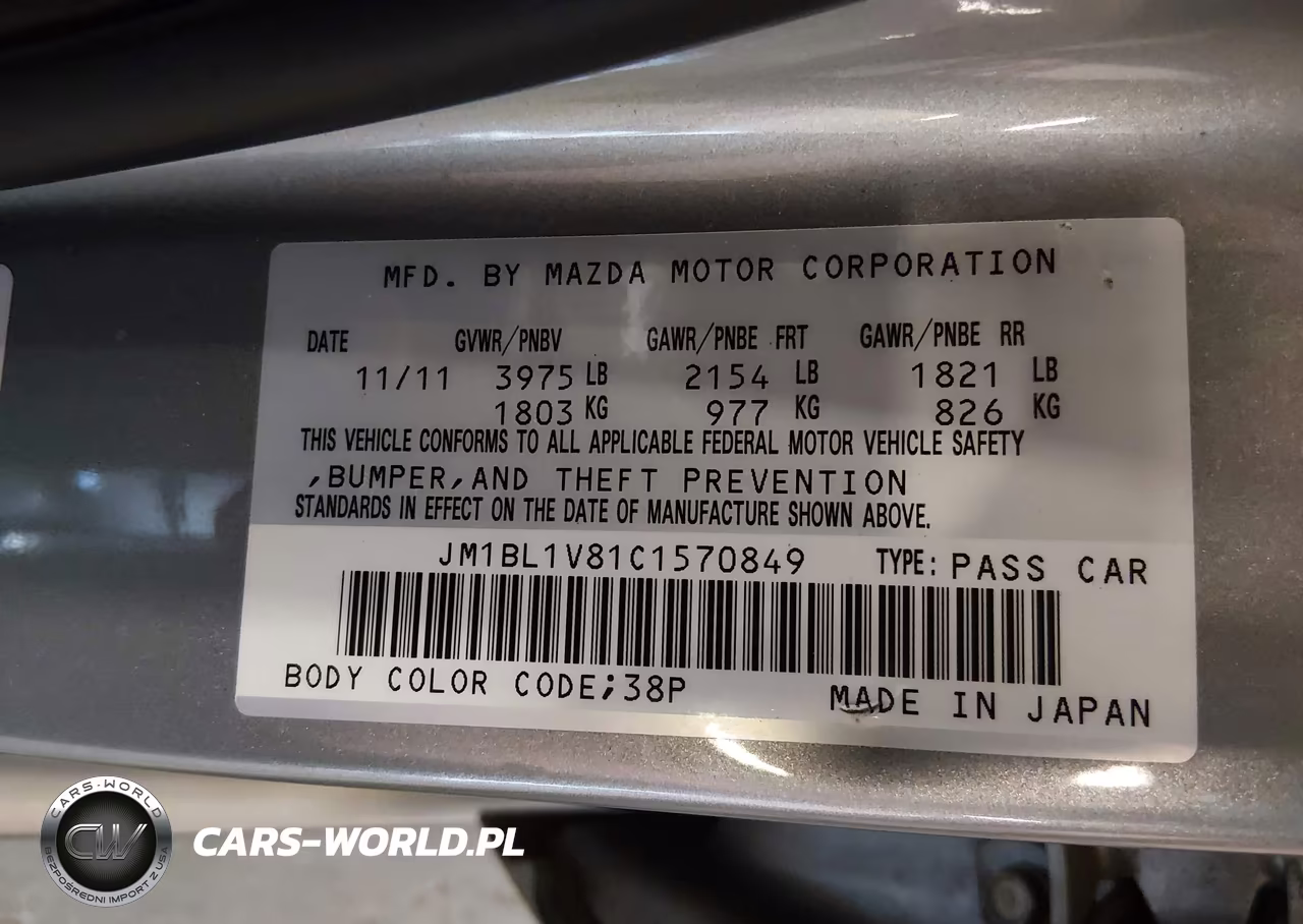2012 Mazda Mazda3 I Touring VIN:JM1BL1V81C1570849 - 9