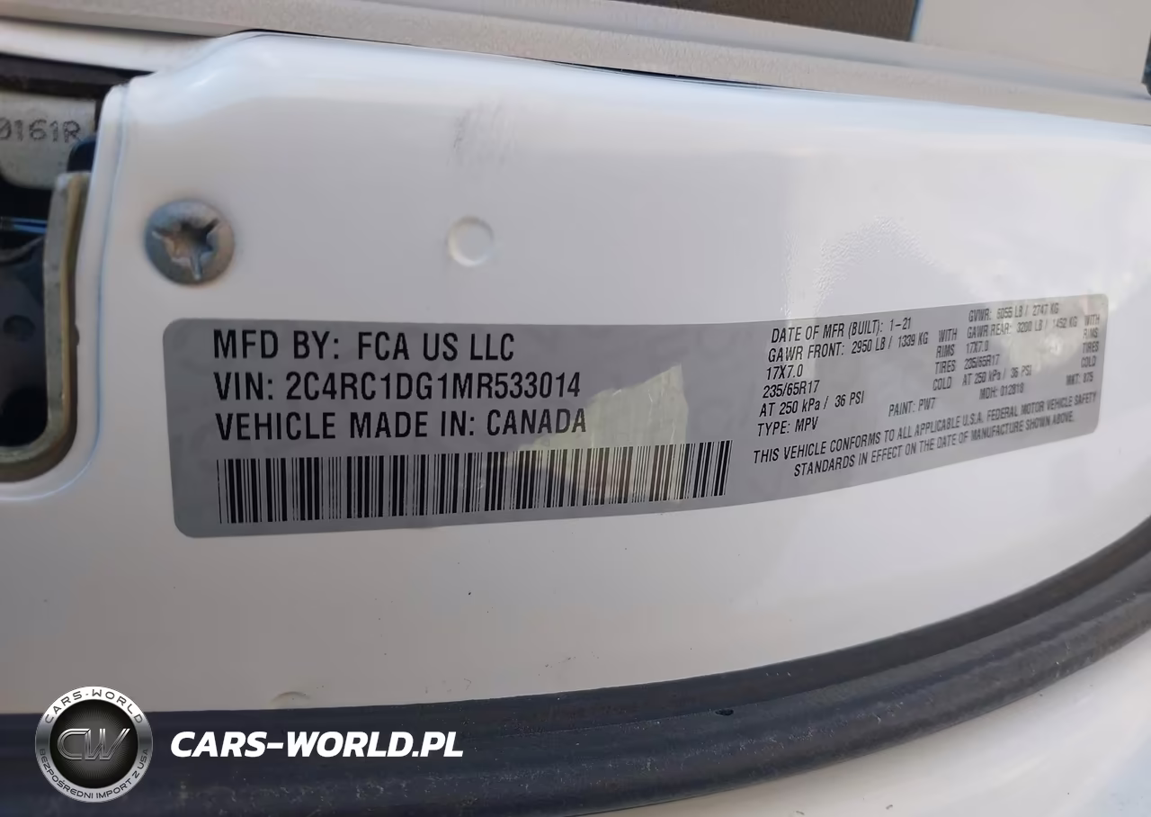 2021 Chrysler Voyager Lxi VIN:2C4RC1DG1MR533014 - 9