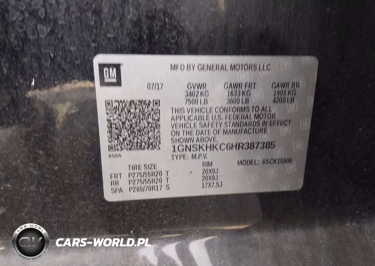 2017 Chevrolet Suburban Lt VIN:1GNSKHKC6HR387385 - 9