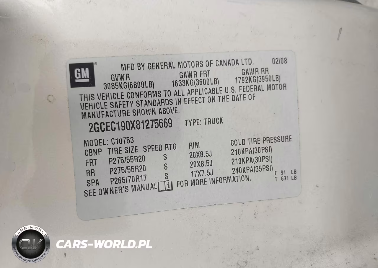 2008 Chevrolet Silverado 1500 Lt1 VIN:2GCEC190X81275669 - 9