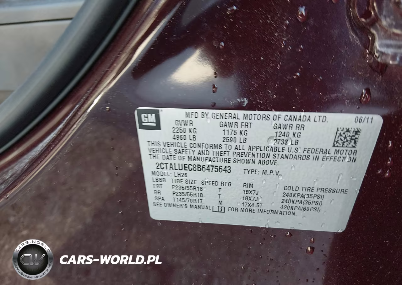 2011 GMC Terrain Slt-1 VIN:2CTALUEC8B6475643 - 9