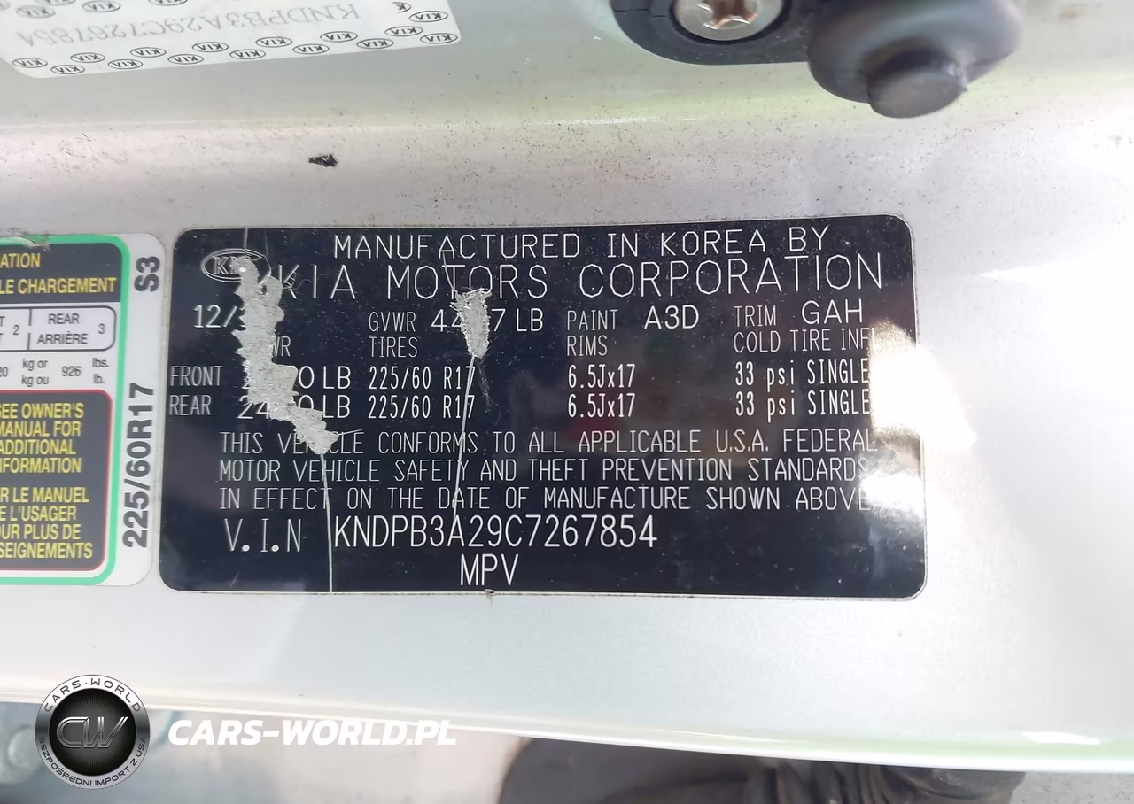 2012 Kia Sportage Lx VIN:KNDPB3A29C7267854 - 9