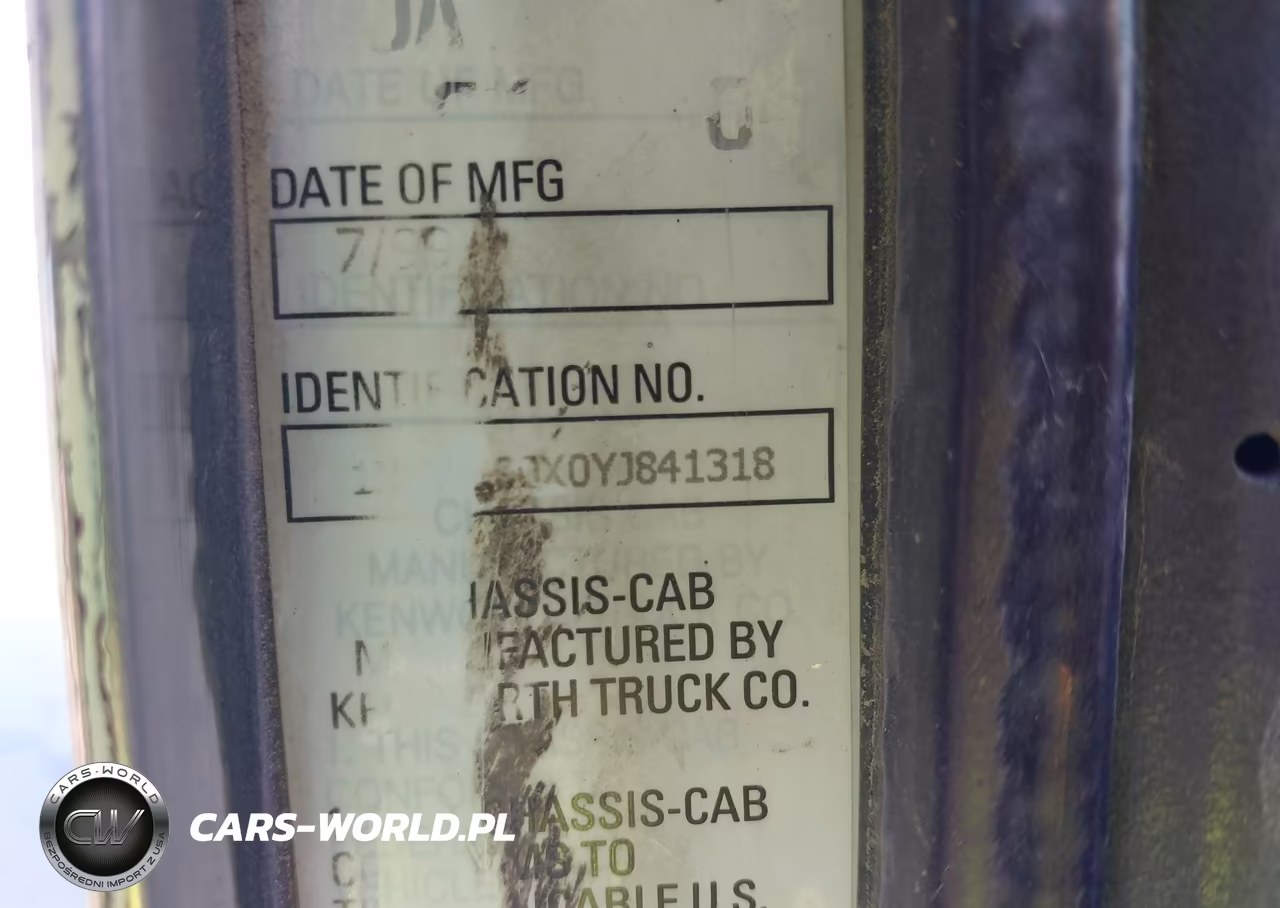 2000 Kenworth Construction W900 VIN:1NKWL00X0YJ841318 - 9