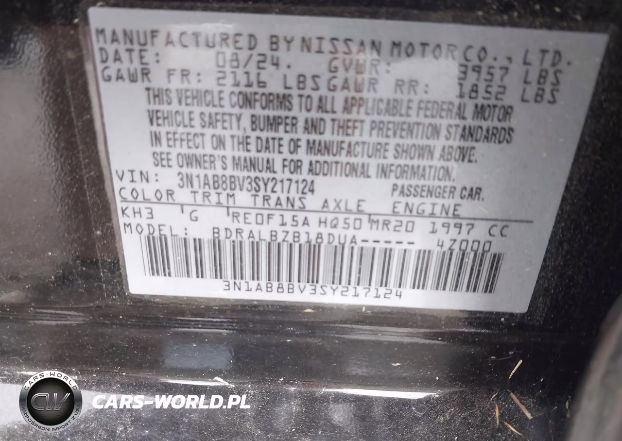 2025 Nissan Sentra S VIN:3N1AB8BV3SY217124 - 9