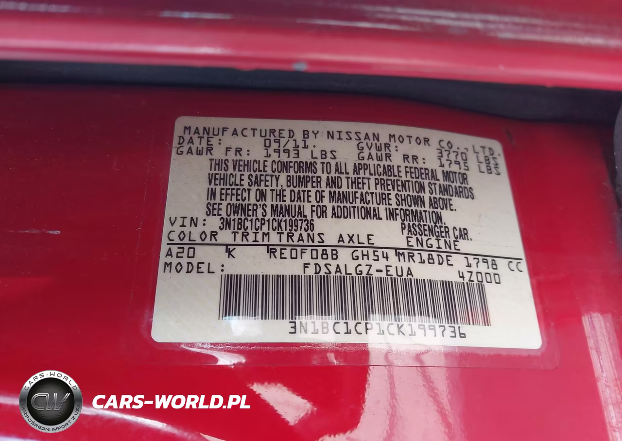 2012 Nissan Versa 1.8 Sl VIN:3N1BC1CP1CK199736 - 9