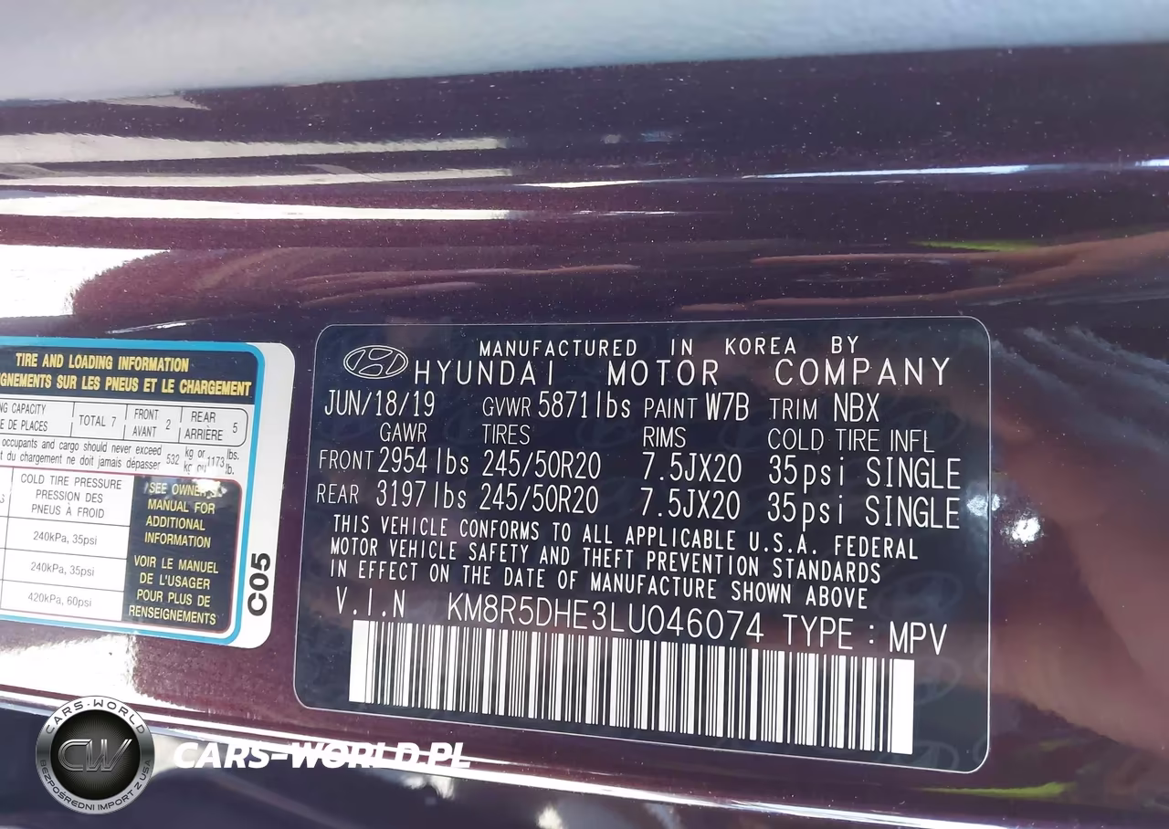 2020 Hyundai Palisade Limited VIN:KM8R5DHE3LU046074 - 9