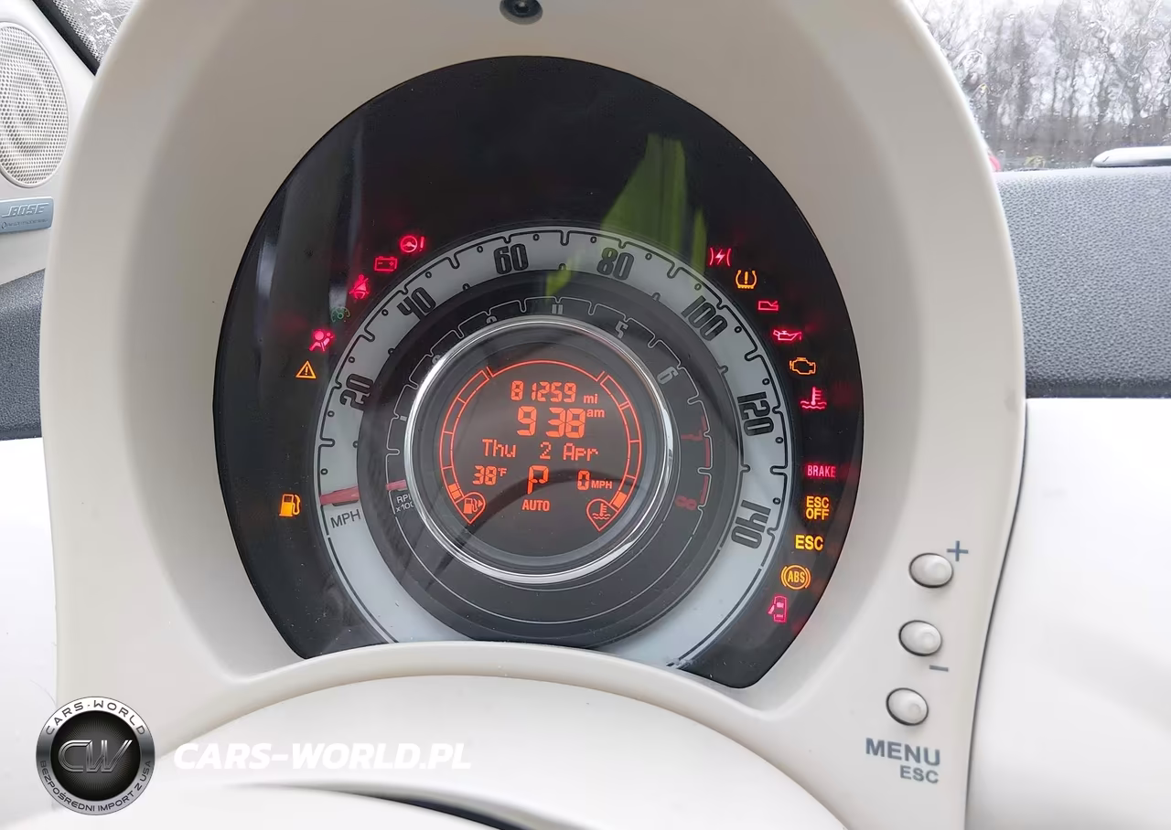 2012 Fiat 500 Lounge VIN:3C3CFFCR3CT119813 - 7