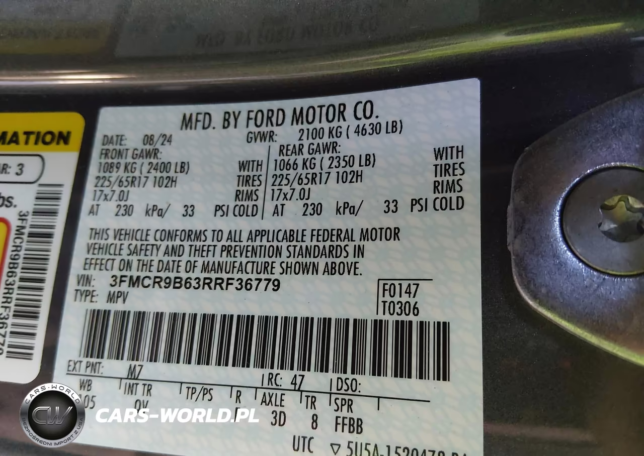 2024 Ford Bronco Sport Big Bend VIN:3FMCR9B63RRF36779 - 9