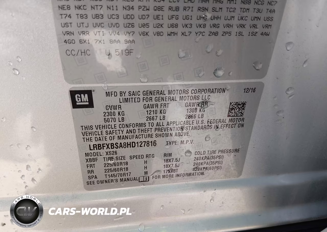 2017 Buick Envision Essence VIN:LRBFXBSA8HD127816 - 9