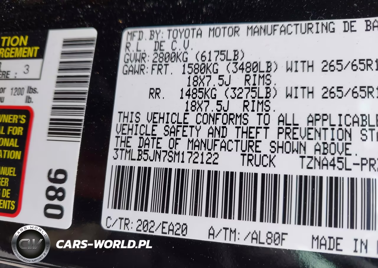 2025 Toyota Tacoma Trd Sport VIN:3TMLB5JN7SM172122 - 9