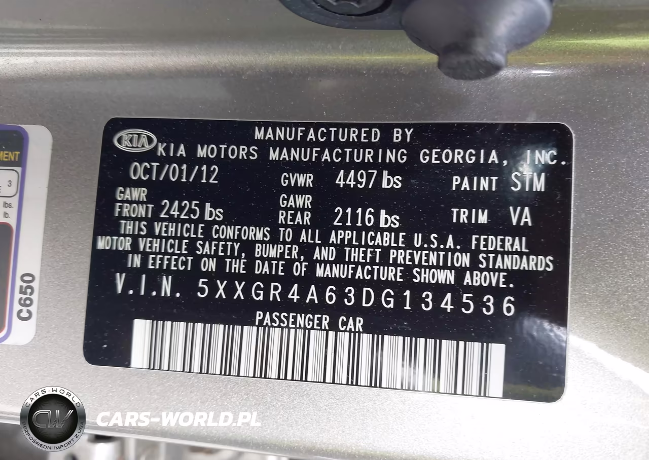 2013 Kia Optima Sx VIN:5XXGR4A63DG134536 - 9
