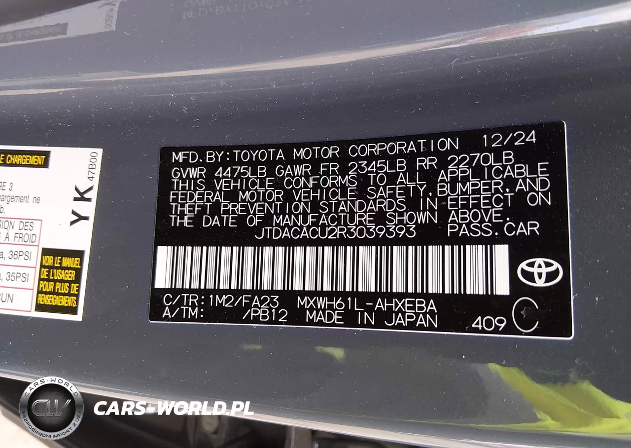 2024 Toyota Prius Prime Se VIN:JTDACACU2R3039393 - 9