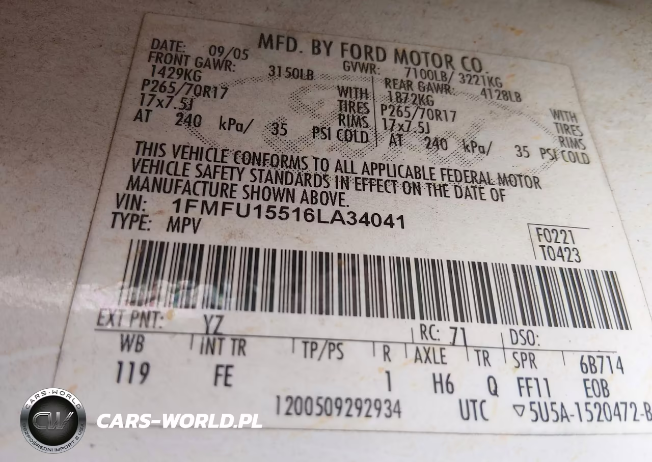 2006 Ford Expedition Xlt-Xlt Sport VIN:1FMFU15516LA34041 - 9