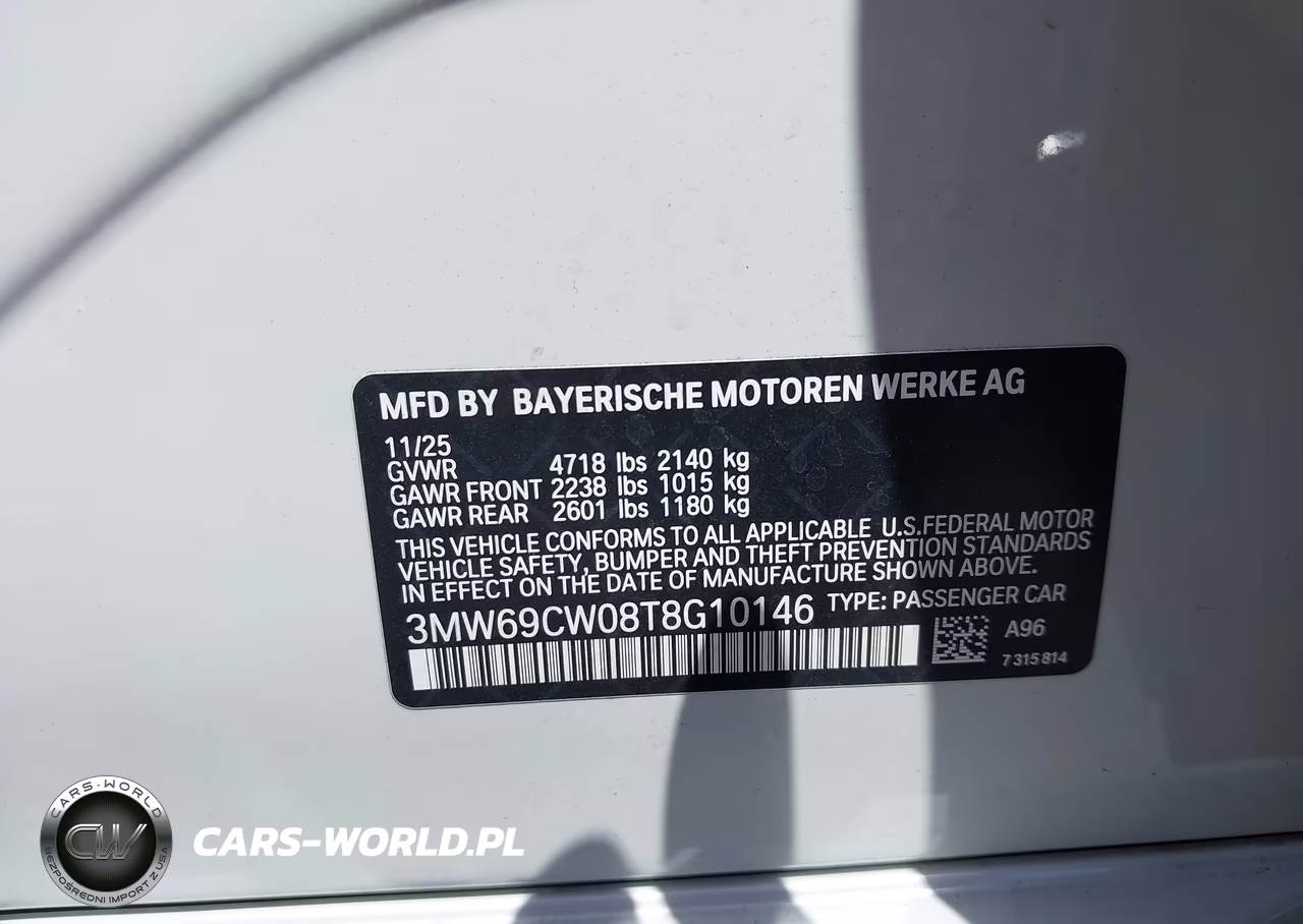 2026 BMW 330I Na VIN:3MW69CW08T8G10146 - 9